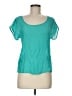 Mine 100% Polyester Teal Short Sleeve Top Size M - photo 1