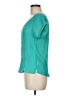 Mine 100% Polyester Teal Short Sleeve Top Size M - photo 5