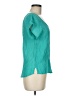 Mine 100% Polyester Teal Short Sleeve Top Size M - photo 4