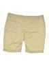 Faded Glory Solid Tan Khaki Shorts Size 16 - photo 2