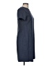 Theory Solid Blue Casual Dress Size 8 - photo 4