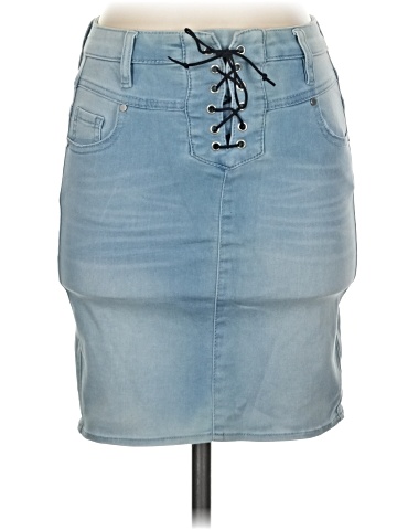 Material Girl Denim Skirt (view 1)