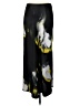 DKNY 100% Polyester Print Black Formal Skirt Size 6 - photo 1