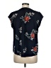 Fun2Fun Floral Blue Short Sleeve Blouse Size M - photo 2