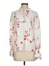 CeCe 100% Polyester Floral Ivory Long Sleeve Blouse Size S - photo 1