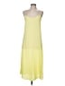 Vince. 100% Polyester Solid Yellow Casual Dress Size M - photo 1