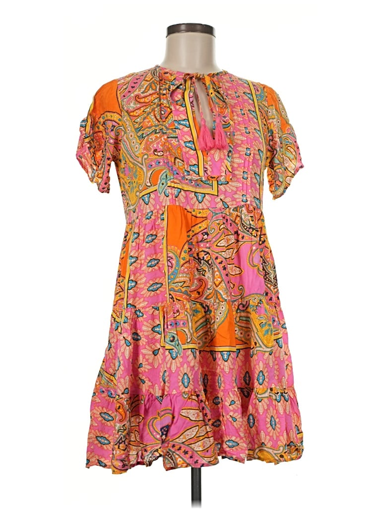 Pre-owned Olivaceous Casual Dress In Orange