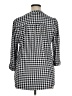 wonderly Houndstooth Silver 3/4 Sleeve Blouse Size 1X - photo 2
