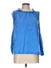 Dylan 100% Cotton Blue Sleeveless Blouse Size L - photo 1