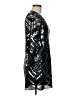 Express 100% Polyester Silver Cocktail Dress Size Med Petite - photo 4