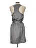 Aqua 100% Polyester Gray Casual Dress Size L - photo 2