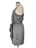 Aqua 100% Polyester Gray Casual Dress Size L - photo 5