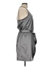 Aqua 100% Polyester Gray Casual Dress Size L - photo 4