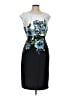 Connected Apparel Graphic Blue Cocktail Dress Size 12 - photo 1