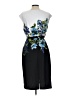 Connected Apparel Graphic Blue Cocktail Dress Size 12 - photo 2