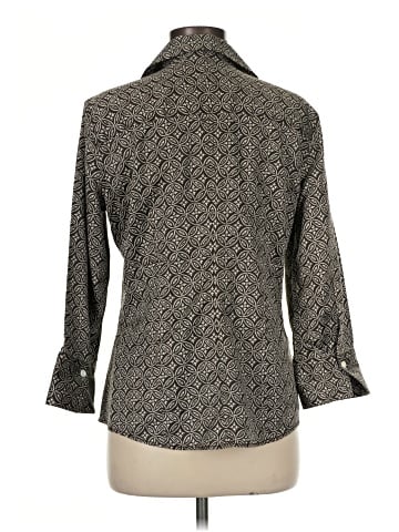 Talbots 3/4 Sleeve Button-Down Shirt (view 2)
