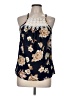 Say Anything Blue Sleeveless Blouse Size M - photo 1