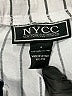 NYCC 100% Polyester Stripes Silver Casual Pants Size L - photo 7