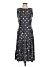 Anne Klein Polka Dots Gray Casual Dress Size 10 - photo 1