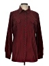 Elementz Stripes Red Long Sleeve Blouse Size L - photo 1