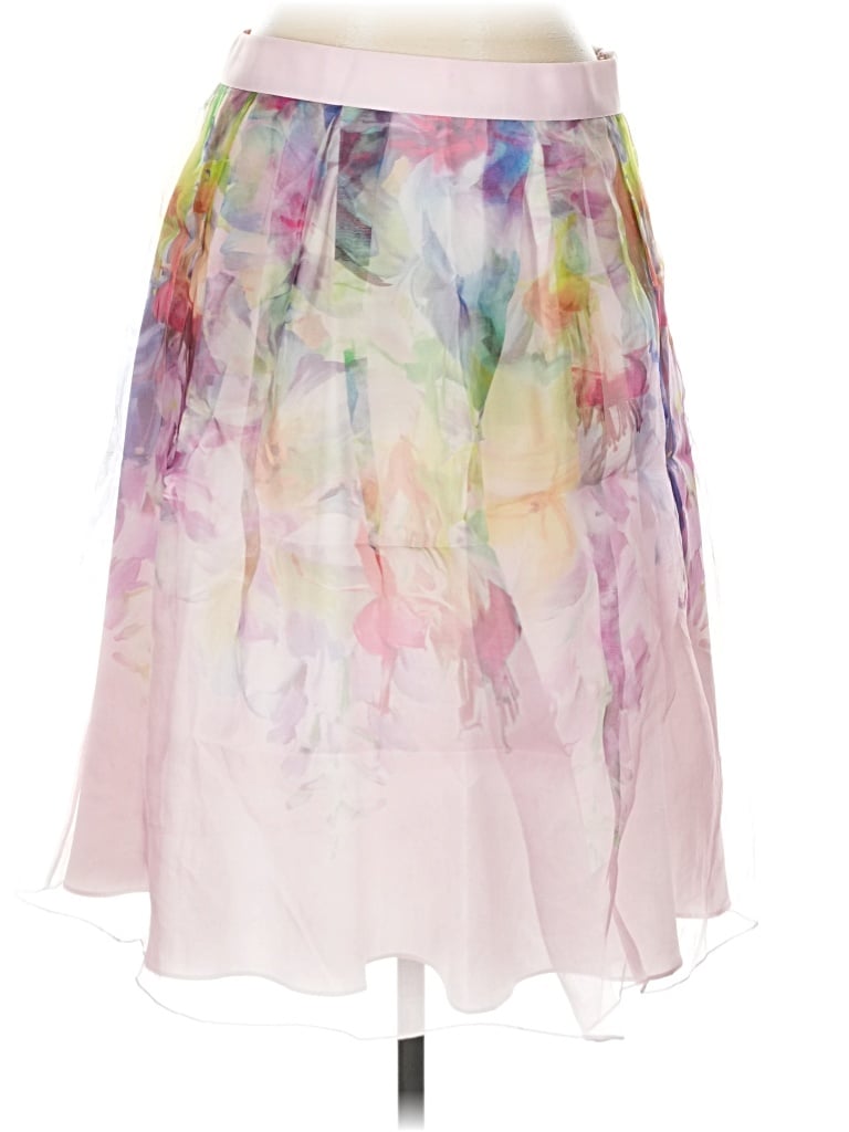 Pre-owned Ted Baker Silk Skirt In Pink