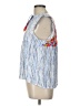 THML 100% Polyester Blue Sleeveless Blouse Size L - photo 5