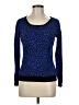 Carolyn Taylor Animal Print Blue Pullover Sweater Size M - photo 1