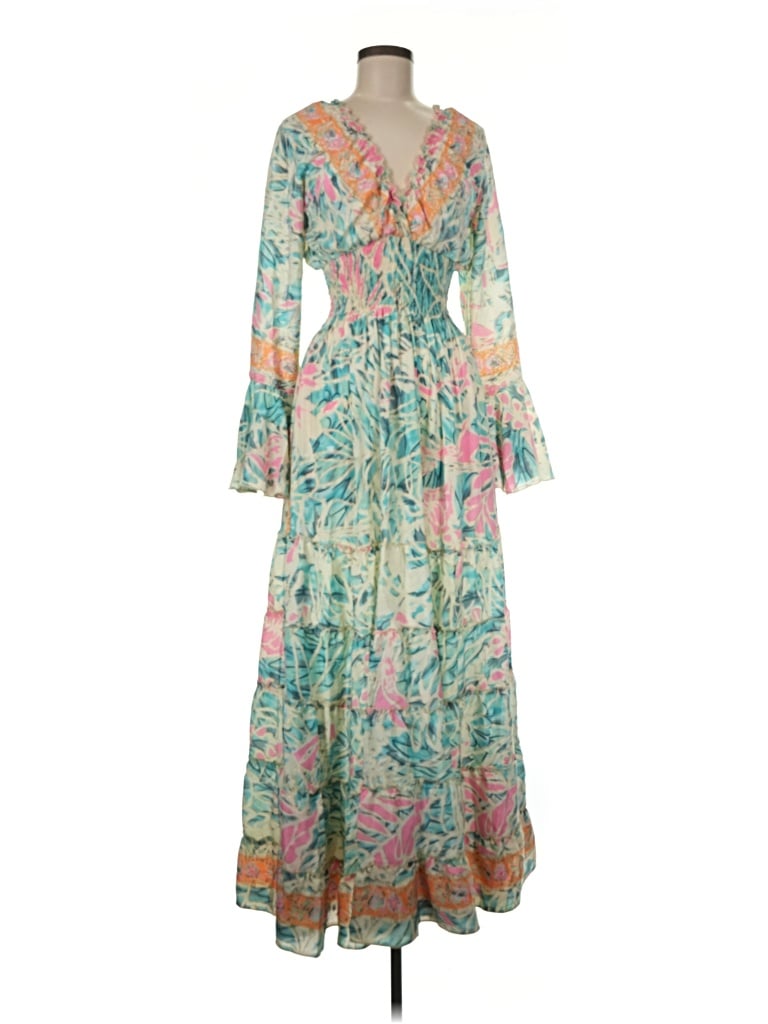 Pre-owned Assorted Brands Casual Dress In Green