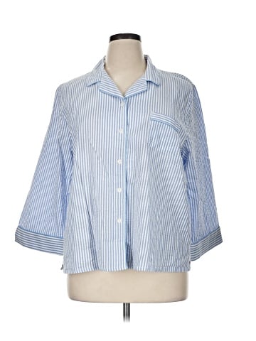 Appleseeds 3/4 Sleeve Button-Down Shirt (view 1)
