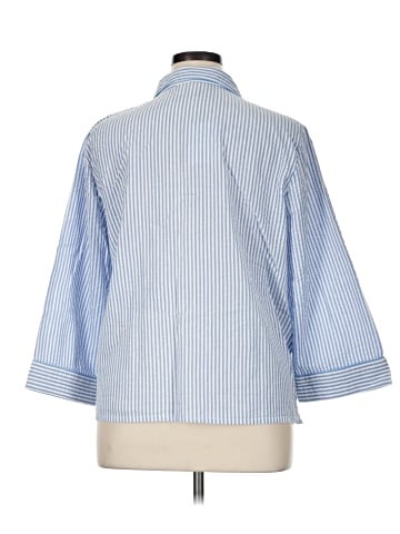 Appleseeds 3/4 Sleeve Button-Down Shirt (view 2)