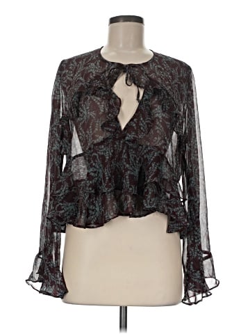 Olivaceous Long Sleeve Blouse (view 1)