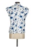 THML Blue Short Sleeve Blouse Size M - photo 2