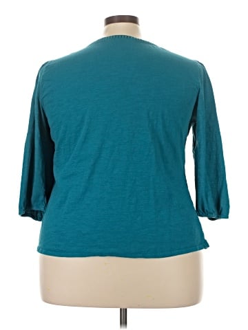 St. John's Bay 3/4 Sleeve Top (view 2)