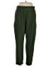 Xersion Solid Green Casual Pants Size L - photo 1