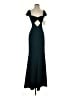 Katie May Solid Green Teal Cocktail Dress Size 4 - photo 1
