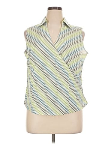 Worthington Sleeveless Button-Down Shirt (view 1)