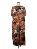 Koret Print Brown Casual Dress Size 2X - photo 2