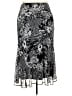 Ashley Stewart 100% Polyester Graphic Black Casual Skirt Size 22 Plus - photo 2