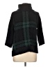 Lands' End Plaid Black Turtleneck Sweater Size L - photo 1