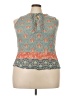 Daniel Rainn 100% Rayon Teal Sleeveless Blouse Size 3X - photo 1