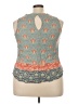 Daniel Rainn 100% Rayon Teal Sleeveless Blouse Size 3X - photo 2