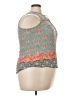 Daniel Rainn 100% Rayon Teal Sleeveless Blouse Size 3X - photo 4