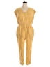 ModCloth Stripes Yellow Jumpsuit Size 1X - photo 1