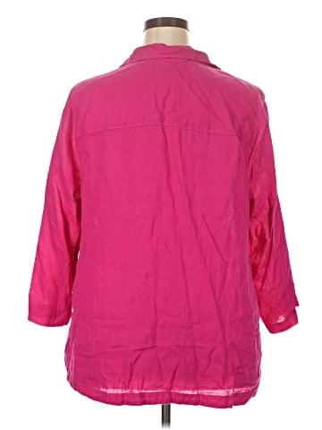 Isaac Mizrahi New York 3/4 Sleeve Button-Down Shirt (view 2)
