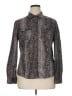 MICHAEL Michael Kors 100% Cotton Paisley Gray Long Sleeve Button-Down Shirt Size XL - photo 1