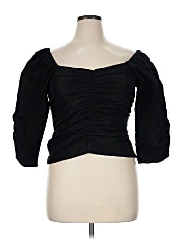 Something Navy 3/4 Sleeve Top (view 1)