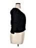 Something Navy 100% Polyester Black 3/4 Sleeve Top Size XL - photo 4