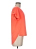 Lily White Orange Short Sleeve Blouse Size M - photo 4