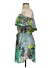 Classique 100% Polyester Tropical Green Cocktail Dress Size S - photo 5
