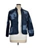 Alfred Dunner 100% Cotton Print Blue Jacket Size 16 Petite - photo 1